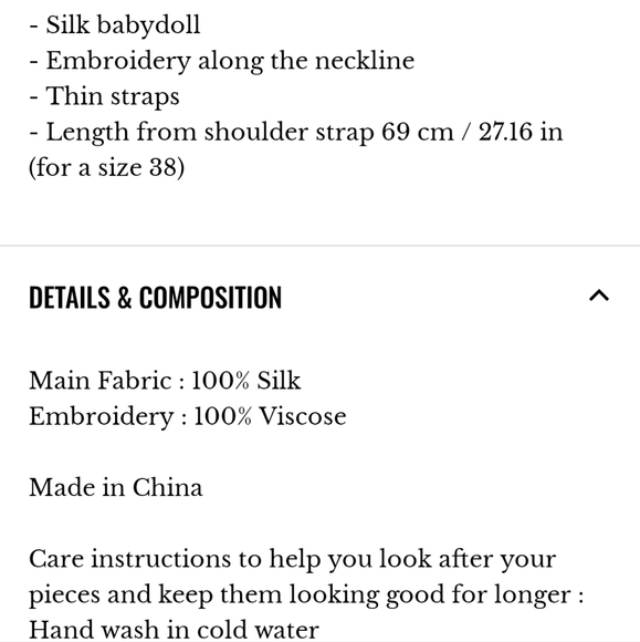 Sezane Esmeralda Nightdress Sz 8 - Picture 5 of 9